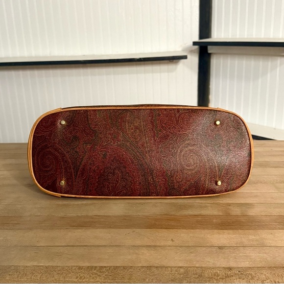 Etro Brown and Tan Paisley Bag - Picture 7 of 15